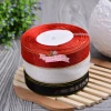 Snow gauze ribbons are in stock and available for 2.5cm gold-rimmed wide-edge wedding decoration DIY gift packaging ribbons details Picture